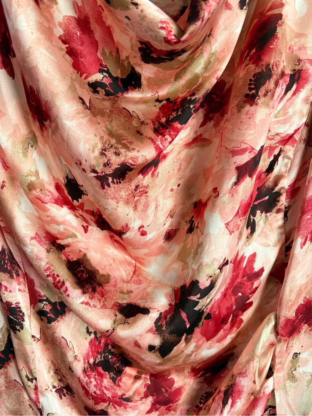 Jones New York Floral Cowl Neck Camisole in Blush and Red - 20W - Picture 4 of 6